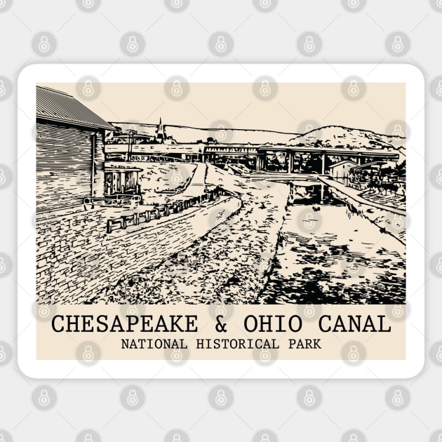 Chesapeake & Ohio Canal National Historical Park Sticker by Lakeric